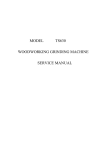 model ts630 woodworking grinding machine service manual
