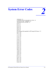 System Error Codes