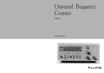 Fluke Universal Frequency Counter PM6669 Operator`s Manual