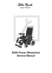 B400 Power Wheelchair Service Manual