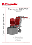 Diamatic 780PRO Operating manual