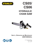 CS05/ CS06 - Stanley Hydraulic Tools