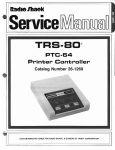 tandy PTC-64 Printer controller Service Manual