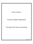 RX Series Voicing Manual - Kawai Technical Support