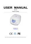 DM0412 Clinical-Centrifuge Manual