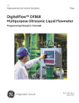 DigitalFlow™ DF868 - GE Measurement & Control