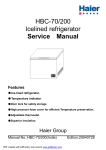 HBC-70/200 Icelined refrigerator Service Manual