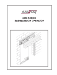 Service Manual & Parts List - Cornerstone Detention Products