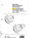 Velvet Drive Marine Transmisson Service Manual 71 C