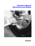 Operator`s Manual Maintenance and Engine