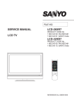 LCD-26XR7 LCD-32XR7 SERVICE MANUAL LCD TV