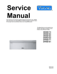 SMC-0016 Warming Drawer Service Manual