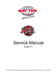 Beer Ball Alley Service Manual