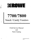 Field Service Manual and , Parts Catalog