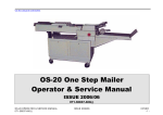 OS-20 One Step Mailer Operator & Service Manual