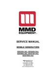 SERVICE MANUAL - MMD Equipment