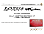 c64/ltk-200 gearbox conversion kit `dog face engagement`
