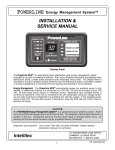 Intellitec INSTALLATION & SERVICE MANUAL