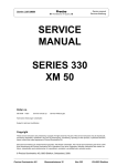 SERVICE MANUAL SERIES 330 XM 50