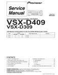 VSX-D409 Service Manual