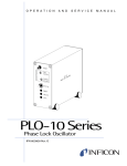 PLO-10i OPERATION AND SERVICE MANUAL