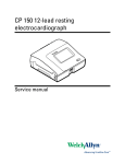 CP 150 12-lead resting electrocardiograph Service manual