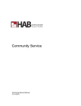 Community Service Manual