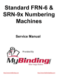Standard FRN-6 & SRN-9x Numbering Machines