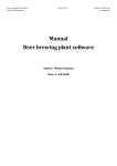 Manual Beer brewing plant software