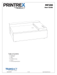 Printrex MP200 User Guide