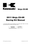2011 Ninja ZX-6R Racing Kit Manual