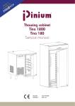 Thawing cabinet Tina 1200 Tina 180 Service manual