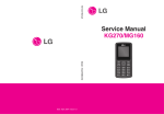 LG KG270, MG160 Service manual. www.s