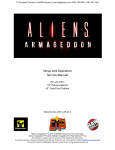 Aliens Armageddon Service Manual