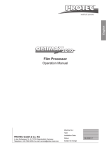 Film Processor Operation Manual