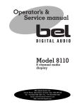 Bel 8110 man for pdf - (NI Broadcast Ltd)