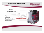 Service Manual E Ride 26 - Floor Cleaning Equipment Parts and