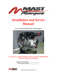 Installation and Service Manual: