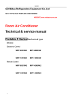 Room Air Conditioner Technical & service manual Portable F