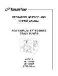 operation, service, and repair manual for tsurumi ept3