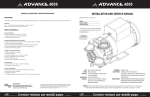 INSTALLATION AND SERVICE MANUAL
