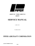 761-639 - ARROW III/TURBO ARROW III SERVICE MANUAL