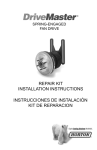 repair kit installation instructions instrucciones de