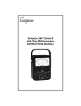 Simpson 260® Series 8 Volt-Ohm-Milliammeters INSTRUCTION