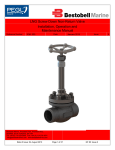 LNG Screw Down Non-Return Valve Installation