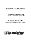 color television service manual chassis: - ve01