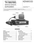 TK-981 Service Manual Supplement