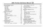 2009 Pontiac G6 Owners Manual