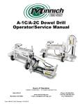 A-1C/A-2C Dowel Drill Operator/Service Manual