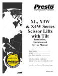 XL, X3W & X4W Series Scissor Lifts with Tilt